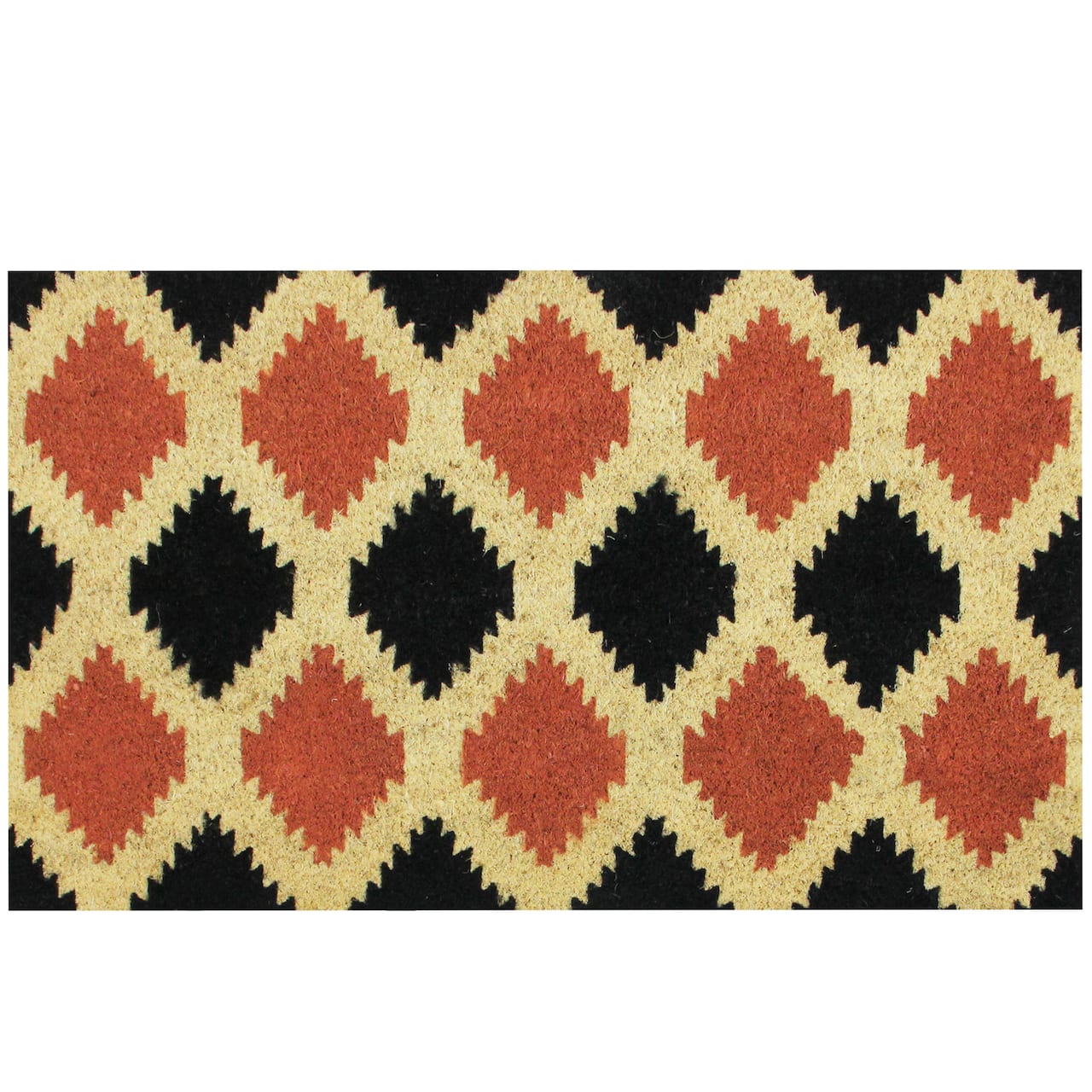 Coir Tribal Outdoor Rectangular Door Mat, 29.5" x 17.75"